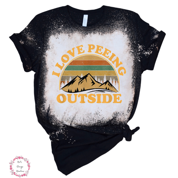 I Love Peeing Outside-Camping Tee